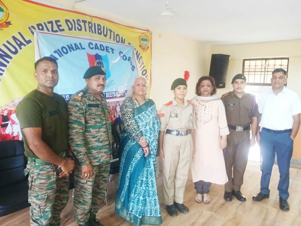 NCC Enrollment and Rank Investiture Ceremony Concludes at Sant Dhangu Wale Gujjar Government College Beetan